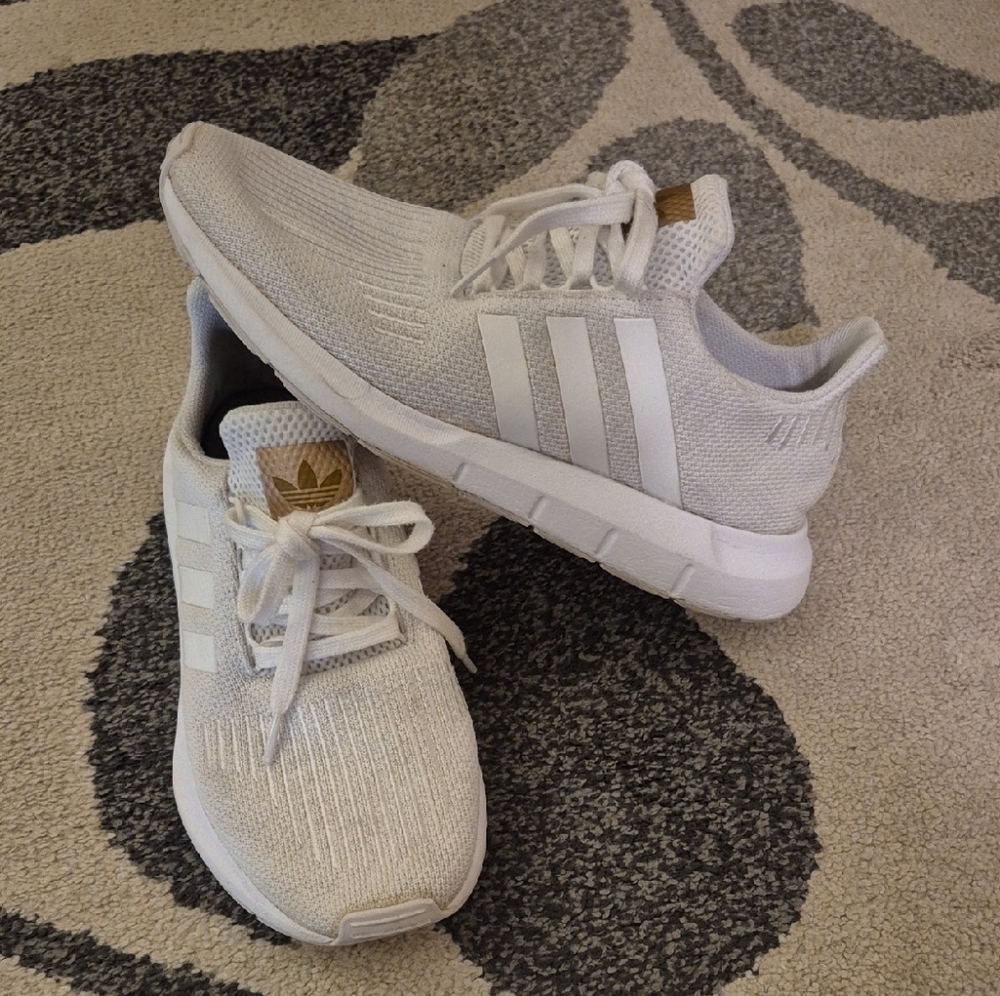 Adidas Cream Knit Sneakers